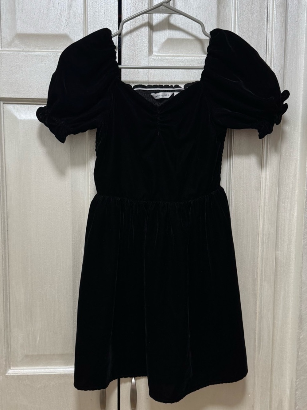 Janie And Jack Girls 12 Black Velvet Party Holiday Dress